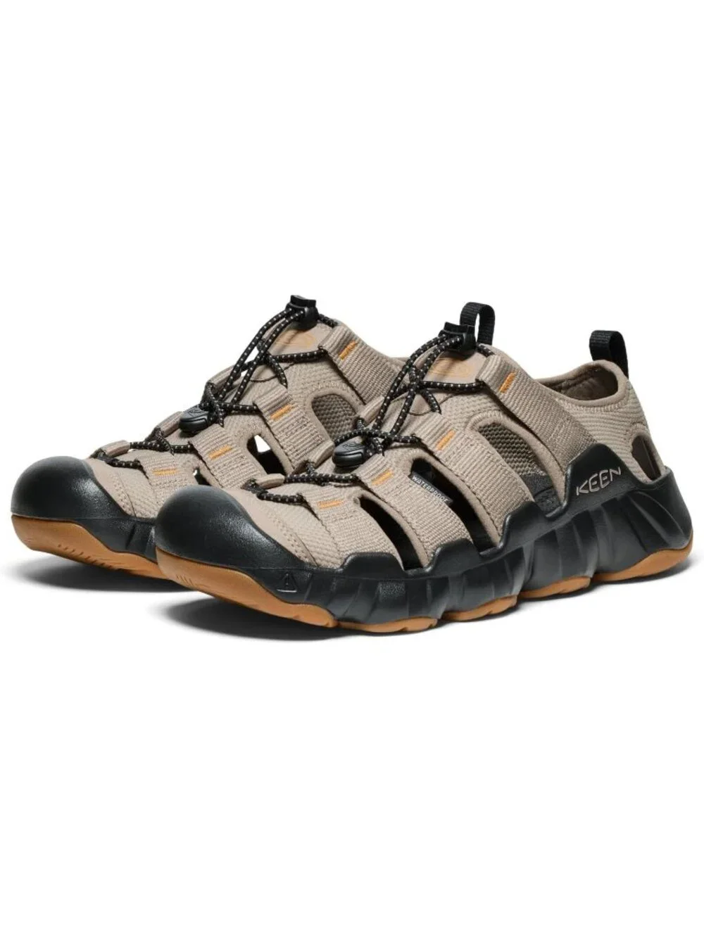 Men's Brindle And Black Hyper port Closed Toe Breathable Easy On Sandal Shoes